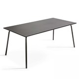 thumbnail of Ensemble table de terrasse et 8 chaises en métal gris - Oviala