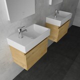 thumbnail of Alpenberger Waschbecken mit Unterschrank 45 cm | Badmöbel Vormontiert | Badschrank mit SoftClose Klapptür Gäste-WC Waschplatz| Robustes Keramikbecken