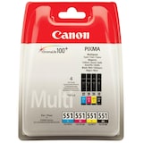 thumbnail of Canon CLI-551 C/M/Y/BK Multipack 4er-Pack Schwarz Gelb Cyan Magenta