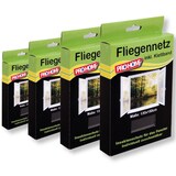 thumbnail of Insektenschutz Fliegengitter Pro Home 4er Pack Mückennetze 130x150 cm in schwarz, reißfest und witterungsbeständig