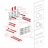 thumbnail of Alcadrain WC - Betätigungsplatte M670 Weiß
