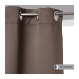 thumbnail of Lot de 2 Rideaux Occultants Taupe 135 x 240 cm