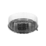 thumbnail of MONOUSO - Plastikbehälter für Kuchen APET Schwarz Ø31cm (90 Stück)