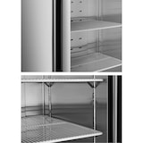 thumbnail of METRO PROFESSIONAL Frigorífico con puerta de cristal GRE6600SG, cristal/acero inoxidable, 77,5 x 72 x 188,5 cm, 380 L, plata