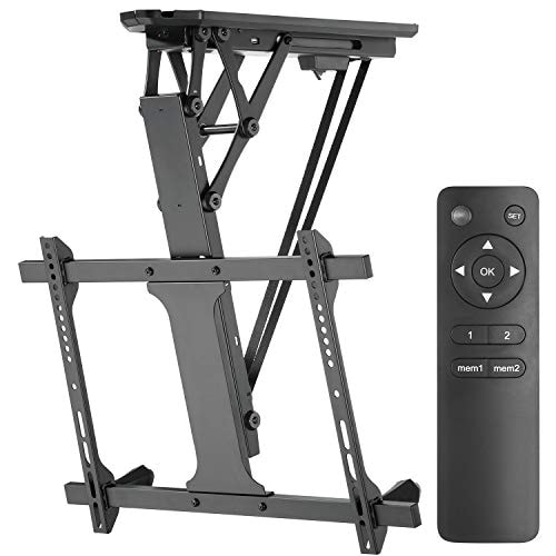 Maclean mc-880 support tv électrique au plafond, pour murs inclinés