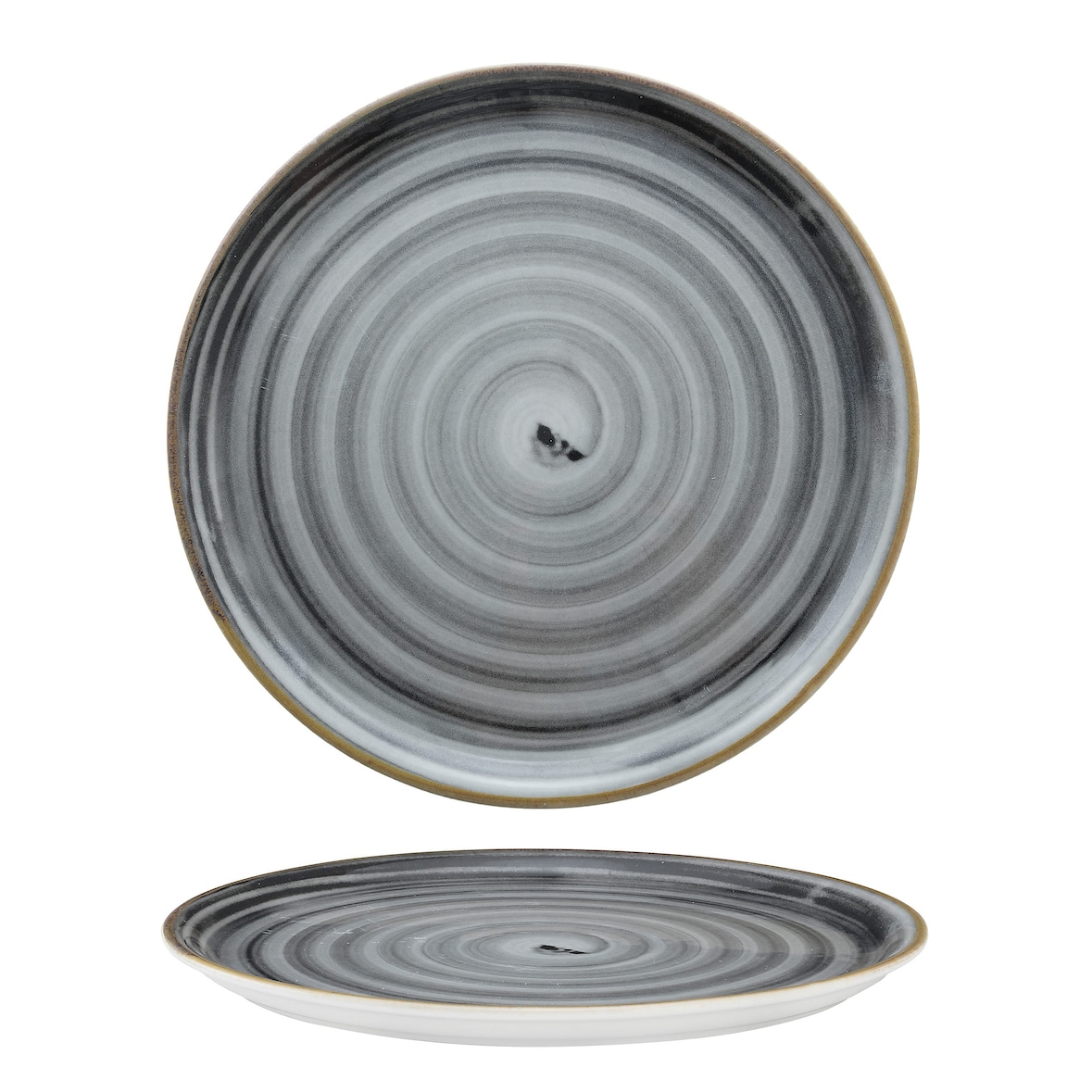 Pizza-/Pannenkoekenbord | Porselein | Green Circle | Ø310mm
