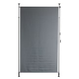 thumbnail of Senkrechtmarkise TURI 150x300cm Ohne Bohren Höhenverstellbar Dunkelgrau Polyester Klemmmarkise Balkonmarkise Vertikalmarkise Sonnenschutz UV-Beständig