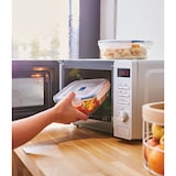 thumbnail of Luminarc Pure Box Active Recipiente Rectangular Hermético Vidrio 19x13cm - 122cl Bicolor