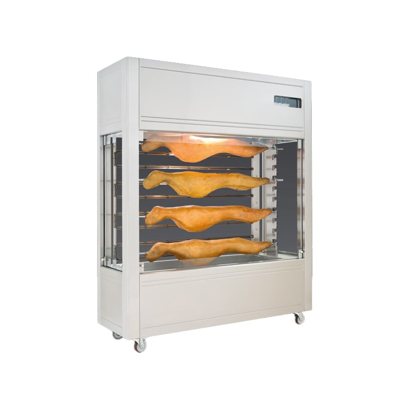 Rôtissoire de cordeiro a carvão vegetal com 4 espetos, dimensões 153x61x150, inox PS4