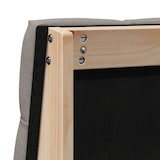 thumbnail of vidaXL Gepolstertes Kopfteil Taupe 90 cm Massives Kiefernholz