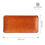 thumbnail of Plato rectangular Dahlia, 300 x 150 mm