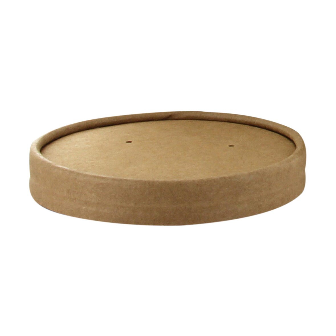 125x Deckel für Bio-Suppenbecher Pappe rund O9,8 cm braun biologisch abbaubar