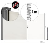 thumbnail of CASARIA Seitenmarkise Nosara 160x300cm creme