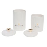 thumbnail of Set de 2 boites gourmandises -  Blanc Rond Céramique Amadeus 11.00x11.00 cm