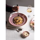 thumbnail of 2x Bonna Aura Blackberry Moove Platte rechteckig 27x25cm 2cm hoch Lila Creme Beerenton Porzellan ABBMOV34KR Servierplatten Speise Geschirr