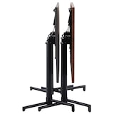 thumbnail of METRO PROFESSIONAL Inklapbare bistrotafel Aveiro, staal, houtprint, 120 x 70 cm, rechthoekig, naturel/zwart