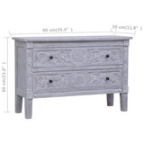 thumbnail of vidaXL Sideboard mit 2 Schubladen 90 x 30 x 60 cm Massivholz Mahagoni