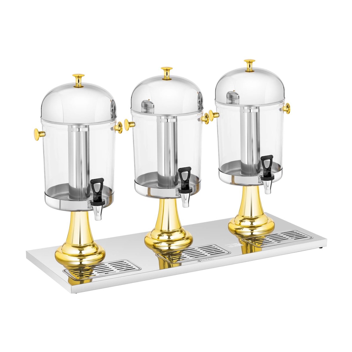Royal Catering Dispenser per succo - 3 x 8 L - Sistema di raffreddamento