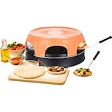 thumbnail of Emerio Pizzarette – Pizzaofen für 6 Personen – Handgefertigte Terrakotta-Kuppel – 6 isolierte Backspatel – Edelstahl-Backplatte – PO-115848.1 1500 W