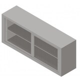 thumbnail of Armadio Sopralzo in metallo Ante Scorrevoli in rete Dim. 150x45x75h
