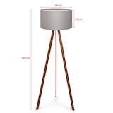 thumbnail of Helloshop26 - Stehlampe Leuchte Höhe 140 cm E27-Fassung graue Holzoptik 03_0007294