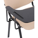 thumbnail of Juego de 4 sillas Ken en tela con mesa plegable Crema