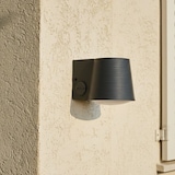 thumbnail of Lumisky Applique murale solaire SOLINE gris sensor H11cm Acier Gris