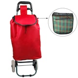 thumbnail of Einkaufstrolley Trolley Einkaufswagen Handwagen Koffer Handgepäck rot klappbar