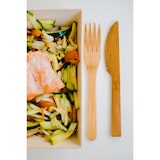 thumbnail of FHC - 200Pcs - Barquette carrée en bois "Samouraï"  - 60x60x15