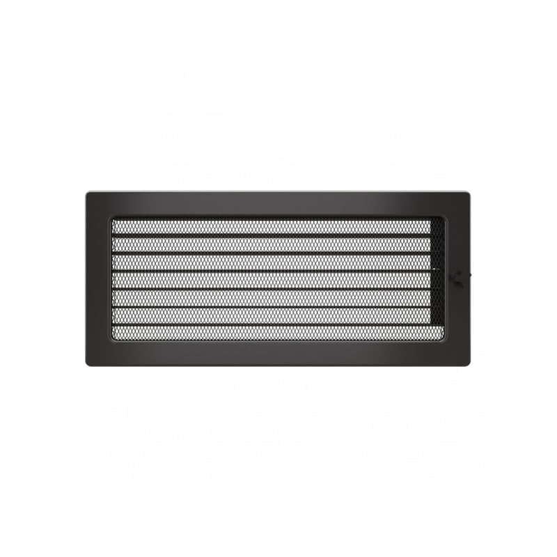 Griglia di ventilazione per camino 17x37  grafite con tapparelle avvolgibili