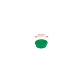 thumbnail of Imanes NOBO para pizarra, 24mm, 10 unidades, verde