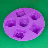 thumbnail of Silikonform Haus - lila 26.5x26.5x6cm - 1 Form