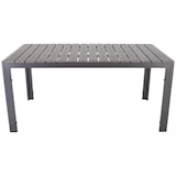 thumbnail of Garten-Esstisch, Kunststoff in Schiefer-Grau, 160 x 90 cm, Gestell Alu Schiefer-Grau, 74,5 cm Höhe, rechteckiger Outdoor-Tisch, Raburg Jerry XL