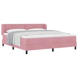 thumbnail of vidaXL Boxspringbett mit Matratze mit Kopfteil Rosa 180 x 200 cm Samt