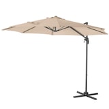 thumbnail of SVITA SVITA zweefparasol 3m met beschermhoes Parasolstandaard opvulbare 4-delige kantelparasol Zwenkparasol Licht taupe
