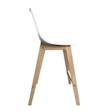thumbnail of Chaises d'ilot et bar 65 cm ELIOS en chêne et assise plastique - Lot de 2