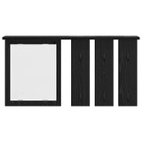 thumbnail of vidaXL Wandgemonteerde kapstok met plank Zwart eiken 85 x 10 x 45 cm
