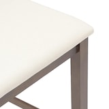 thumbnail of vidaXL Barkrukken met kussens 2 st massief hout rubber bruin