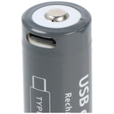 thumbnail of 18650 Li-ion Akku, 3,7V, 2600mAh, mit USB-C Charging Port, ca. 71,1 x 18,5mm