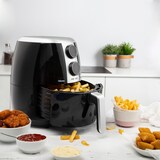 thumbnail of TRISTAR Freidora de aire, volumen 3.5 L, 1500 W, panel de control analógico, temporizador y temperatura 80-200 °C, negro y gris