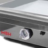 thumbnail of MBH - Plancha a gas industrial 800x400 mm de cromo duro para hostelería. Fry Top para cocina profesional para bar y restaurante.