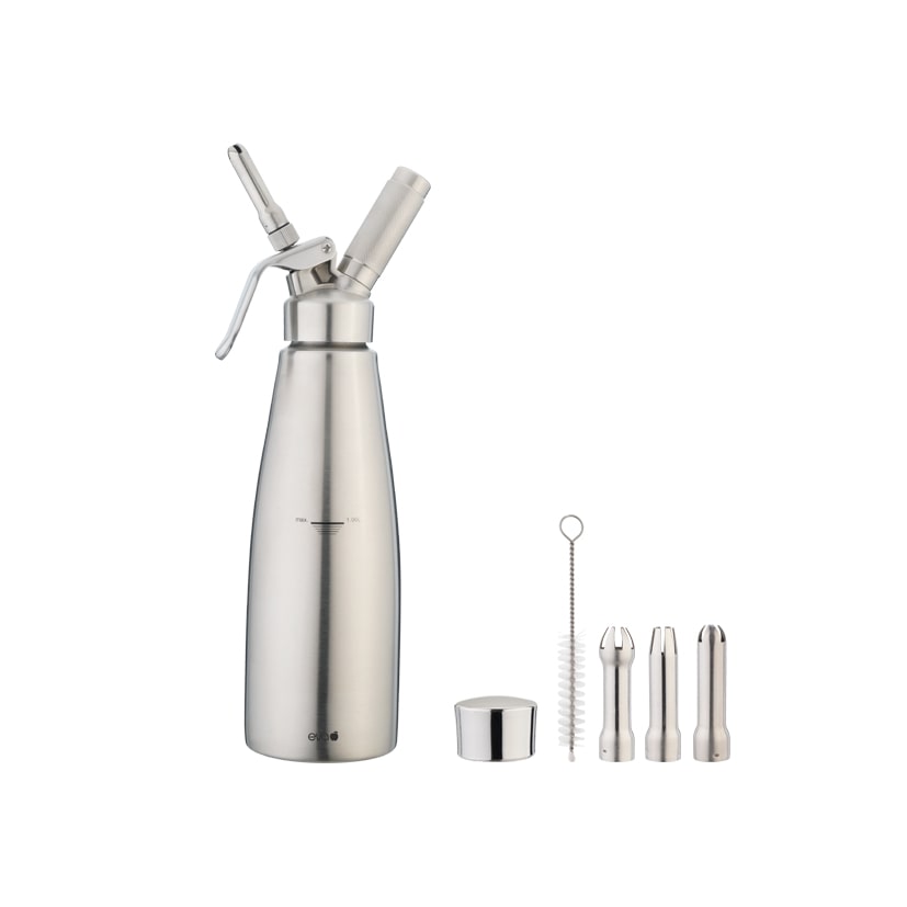 Eva sifón de crema inox 1,0l eva
