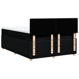 thumbnail of vidaXL Boxspringbett mit Matratze Schwarz 140x200 cm Stoff