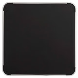 thumbnail of Plateau de table carré noir cerclage argent 60cm Montmartre - Oviala