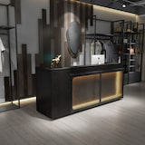 thumbnail of Theke Shoptheke Kasse Rezeption Kassentisch Industrie Verkaufstisch Kassentisch mit Schubladen 180*60*100cm 【HTWBO 180】