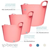 thumbnail of SP BERNER - Cesto grande Life Story 40l rosa corallo