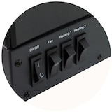 thumbnail of Chemin'Arte Camino elettrico a pavimento Focolare con ceppi 67 cm con effetto fiamme XL - 201