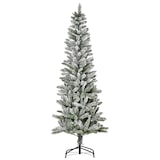 thumbnail of Árbol de Navidad Nevado Artificial 180 cm con 394 Ramas Ignífugas de PVC Base Plegable y Soporte de Acero Decoración Interior Navideña Ø60x180 cm