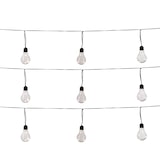 thumbnail of Tisch Haenger schwarz Mit 10 warm weiss Led Lampen solar - l250xh110cm