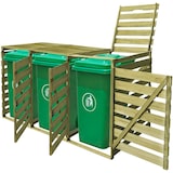 thumbnail of vidaXL Mülltonnenbox für 3 Tonnen 240 L Imprägniertes Holz